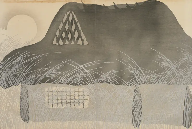 Höstnatt (Aki no yoru) av Kamisaka Sekka