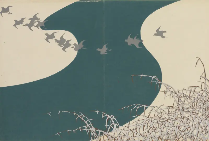 Fluss im Winter von Kamisaka Sekka