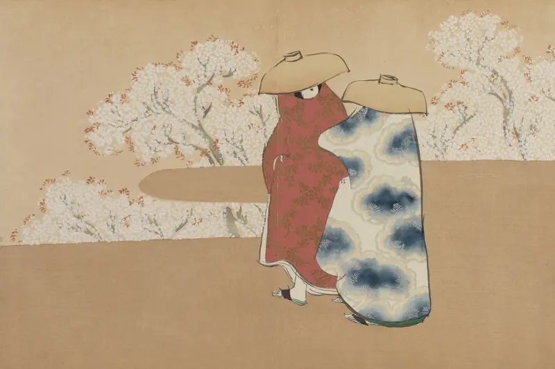 Den tredje månaden (Yayoi) av Kamisaka Sekka