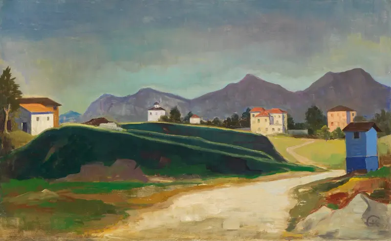 Road to Lugano av Karl Hofer