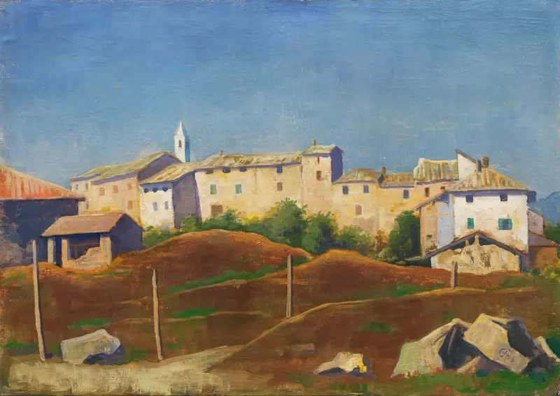 Ticino landscape near Breganzona av Karl Hofer