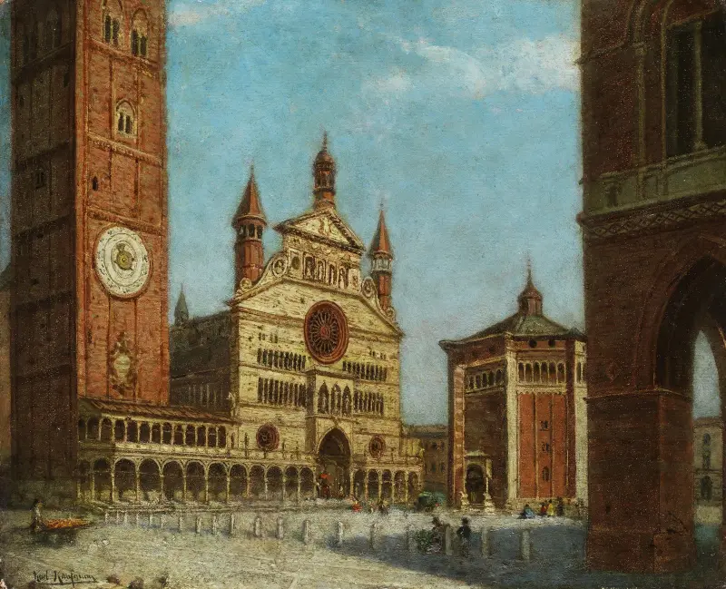 Vy över Cremona av Karl Kaufmann