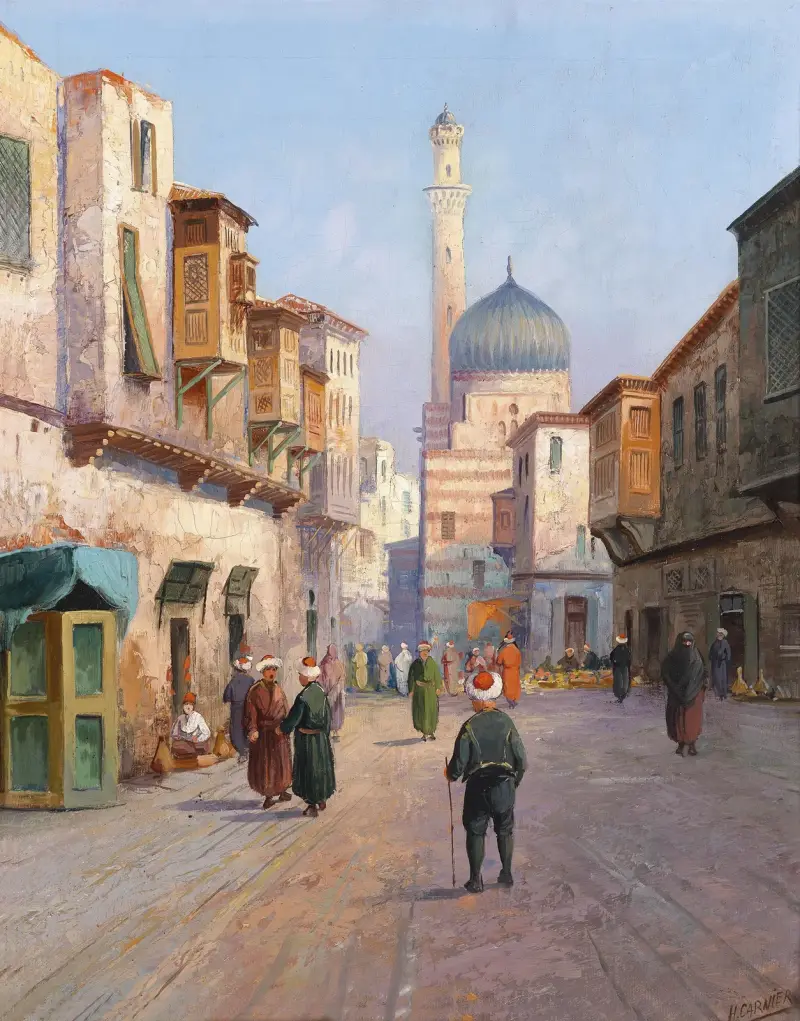 Orientalische Straßenszene av Karl Kaufmann