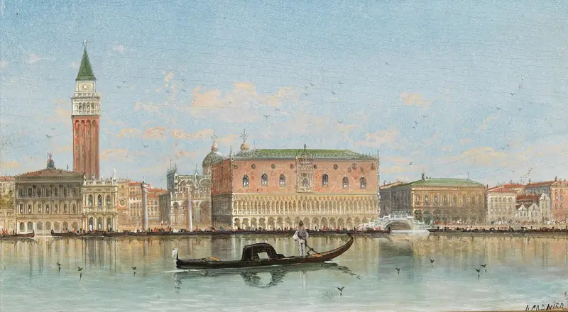 Venice, a View of St Mark’s Colum av Karl Kaufmann