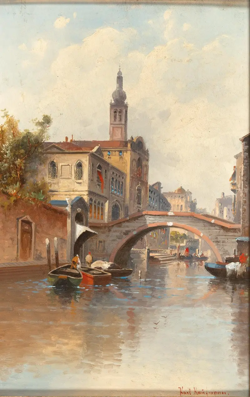 Venedig, Canal Reggio av Karl Kaufmann