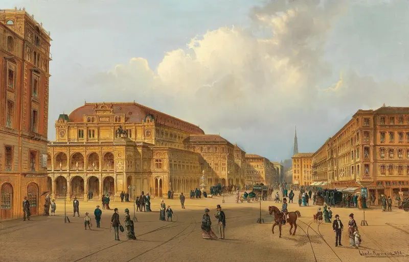 View of the Vienna State Opera av Karl Kaufmann