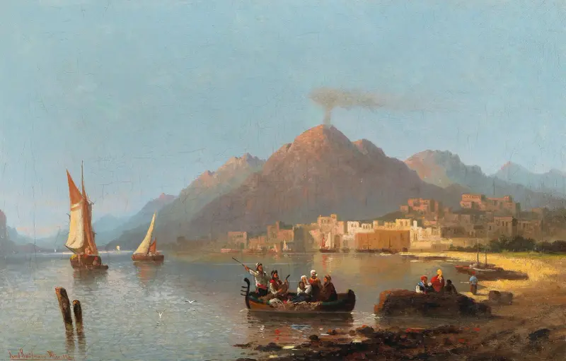 View Of Vesuvius av Karl Kaufmann