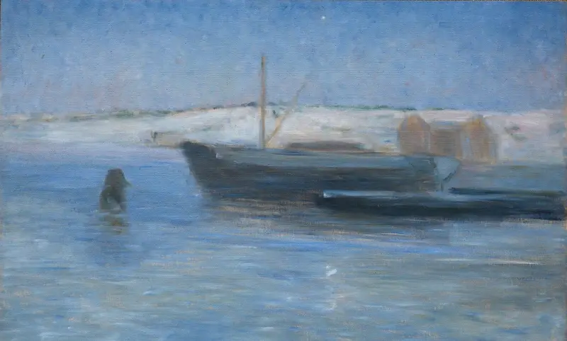 Alte Leichter an der Einfahrt nach Stockholm von Karl Nordström