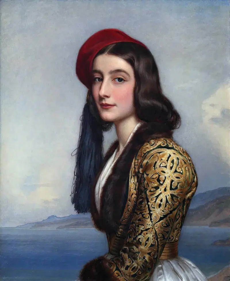 Katerina Rosa Botsaris av Joseph Karl Stieler