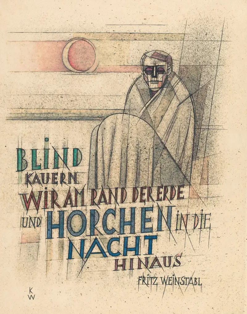 Blind kauern wir am Rand der Erde… av Karl Wiener