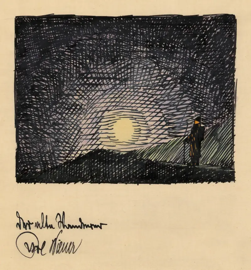 Der alte Wanderer von Karl Wiener