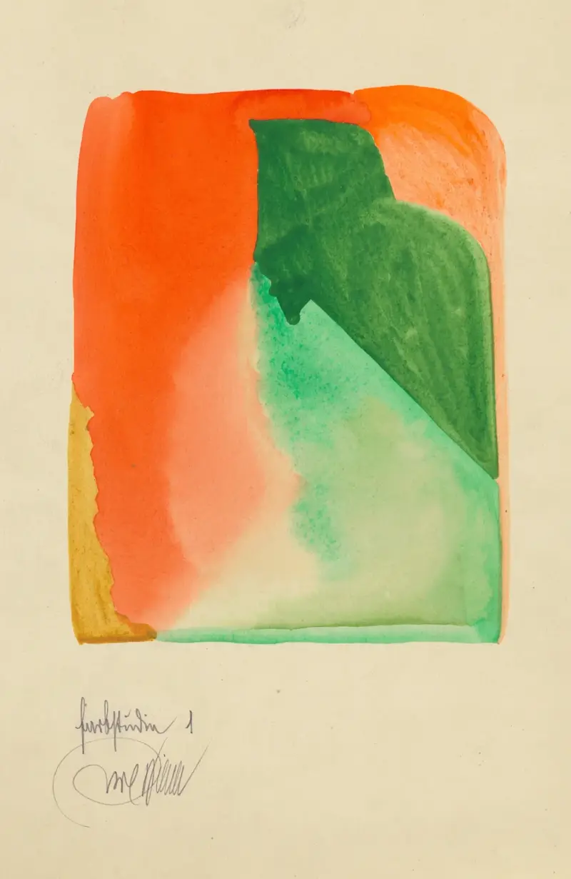 Färgstudie, 10 blad I av Karl Wiener