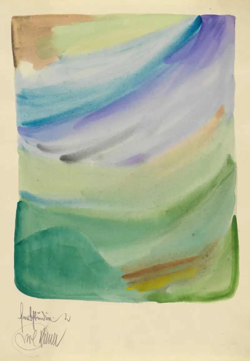 Färgstudie, 10 blad II av Karl Wiener
