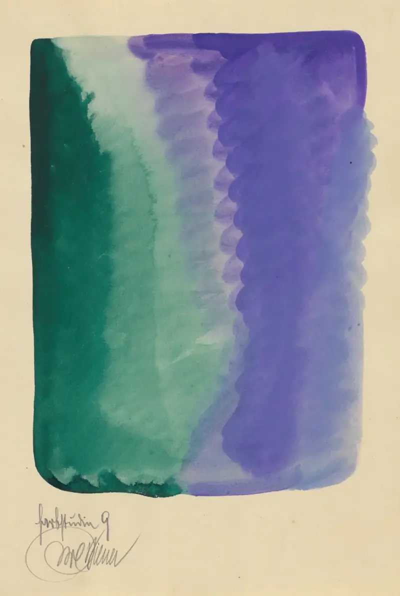 Färgstudie, 10 blad IX av Karl Wiener