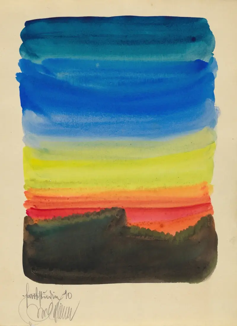 Färgstudie, 10 blad X av Karl Wiener