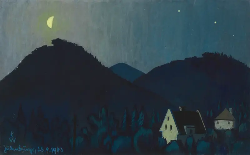 Judenburg bei Nacht av Karl Wiener