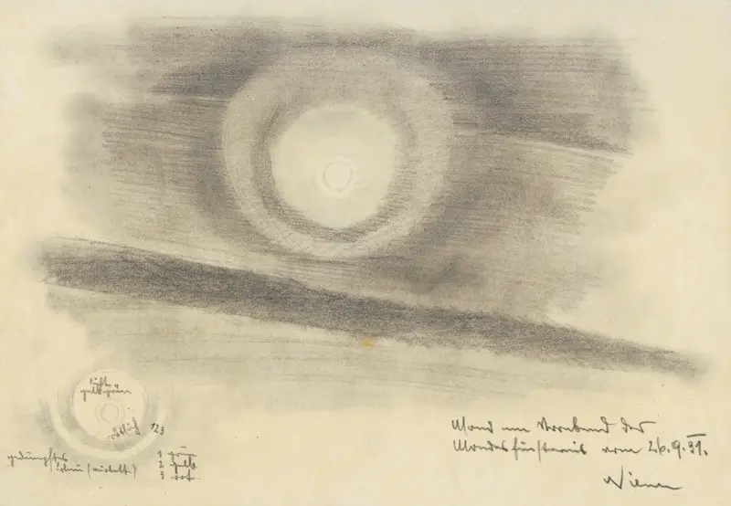 Måne kvällen före månförmörkelsen den 26.9.31 av Karl Wiener
