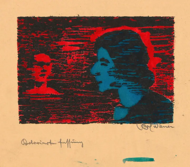 Ohne Titel (Frauenporträt) av Karl Wiener