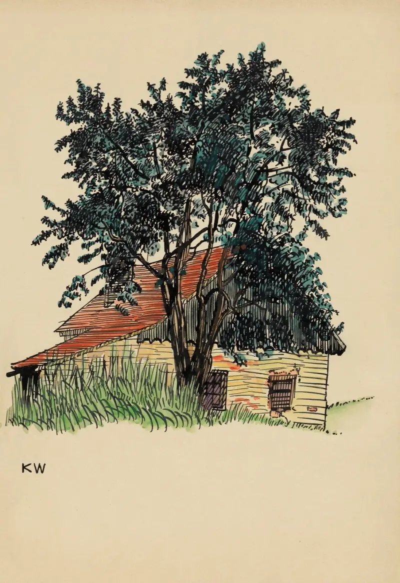 Utan titel (Bondgård) av Karl Wiener