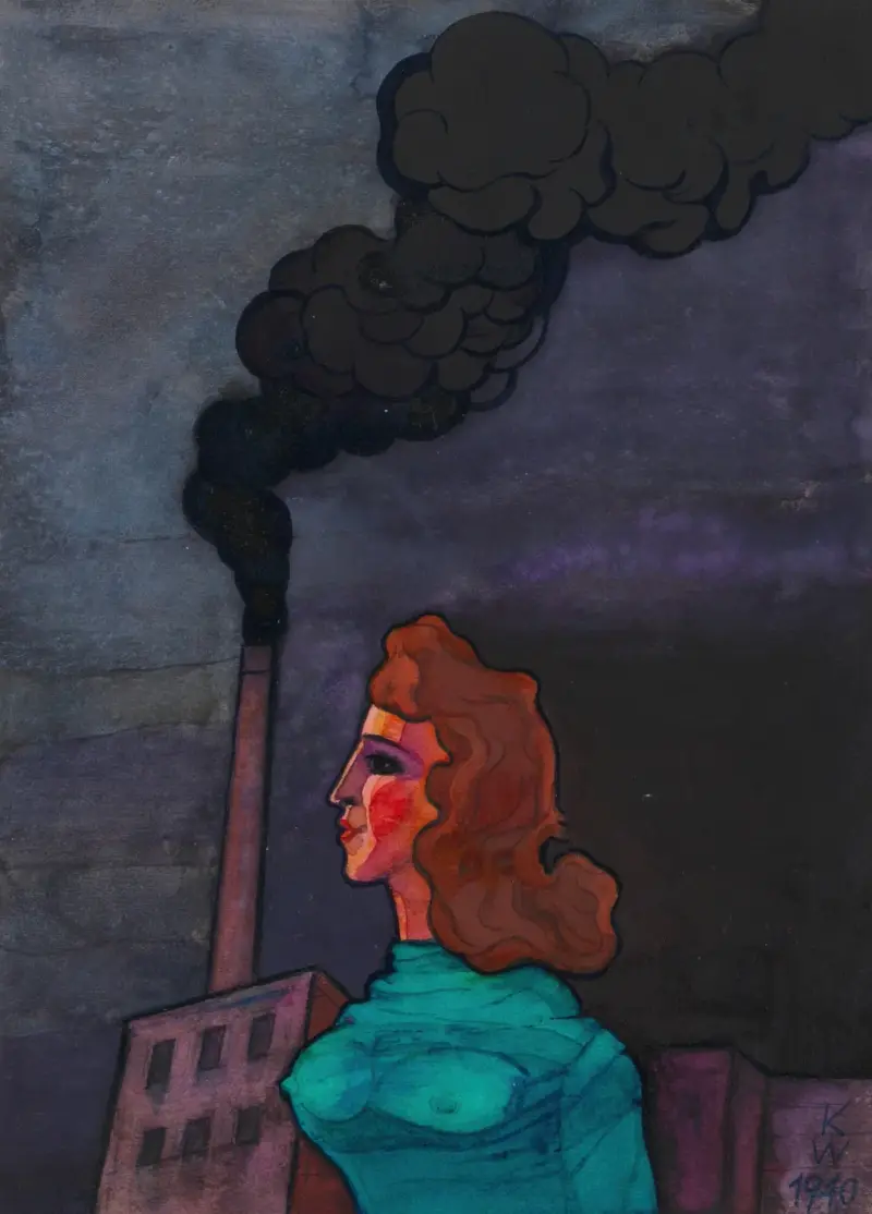 Ohne Titel; aus; ‘Die 150 Blätter’ IV av Karl Wiener