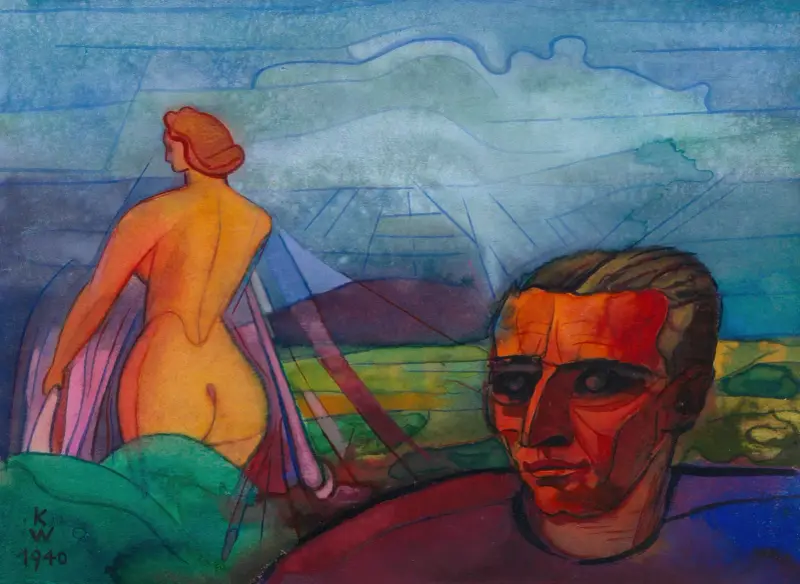 Ohne Titel; aus; ‘Die 150 Blätter’ X av Karl Wiener