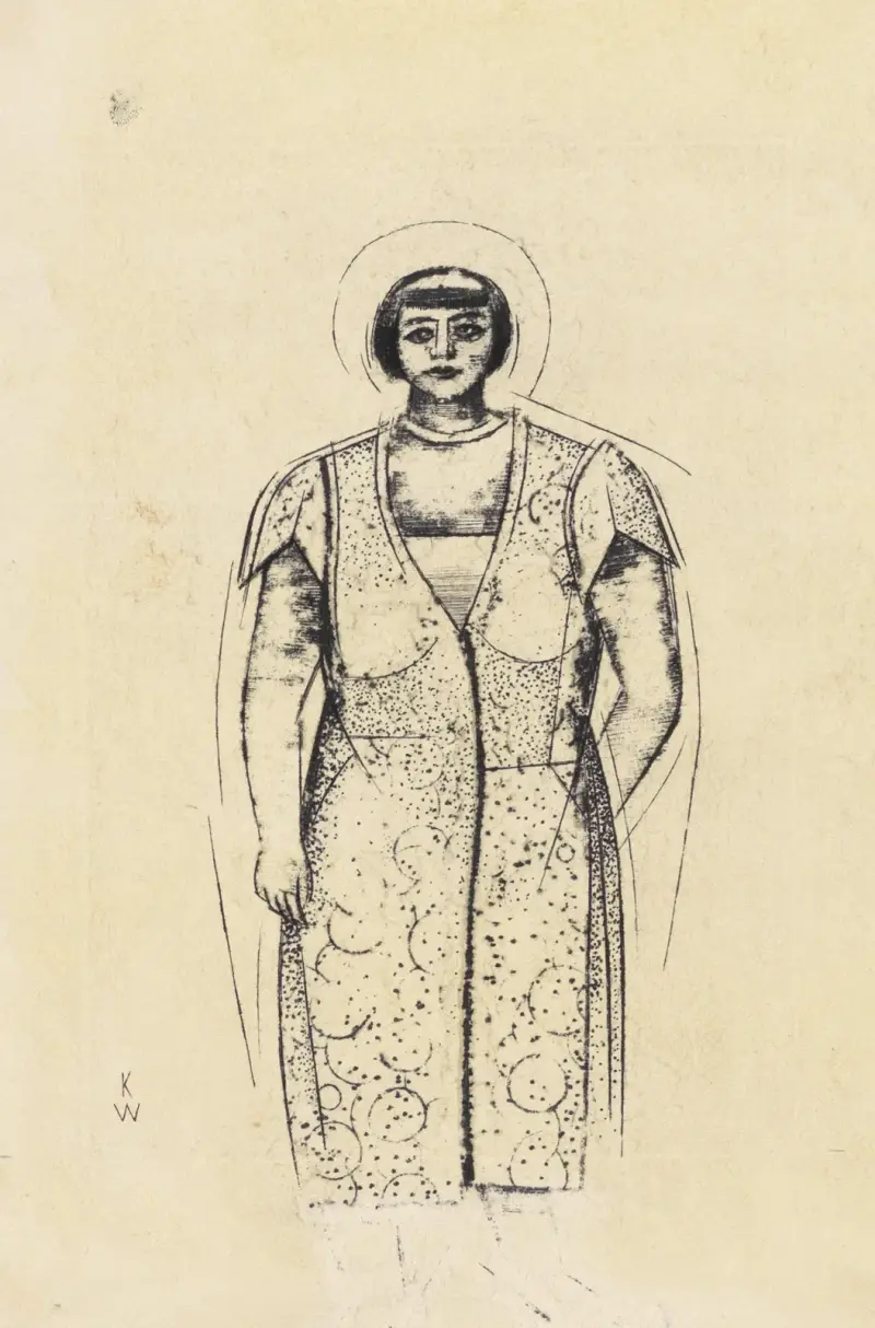 Utan titel (Kvinno figur) II av Karl Wiener