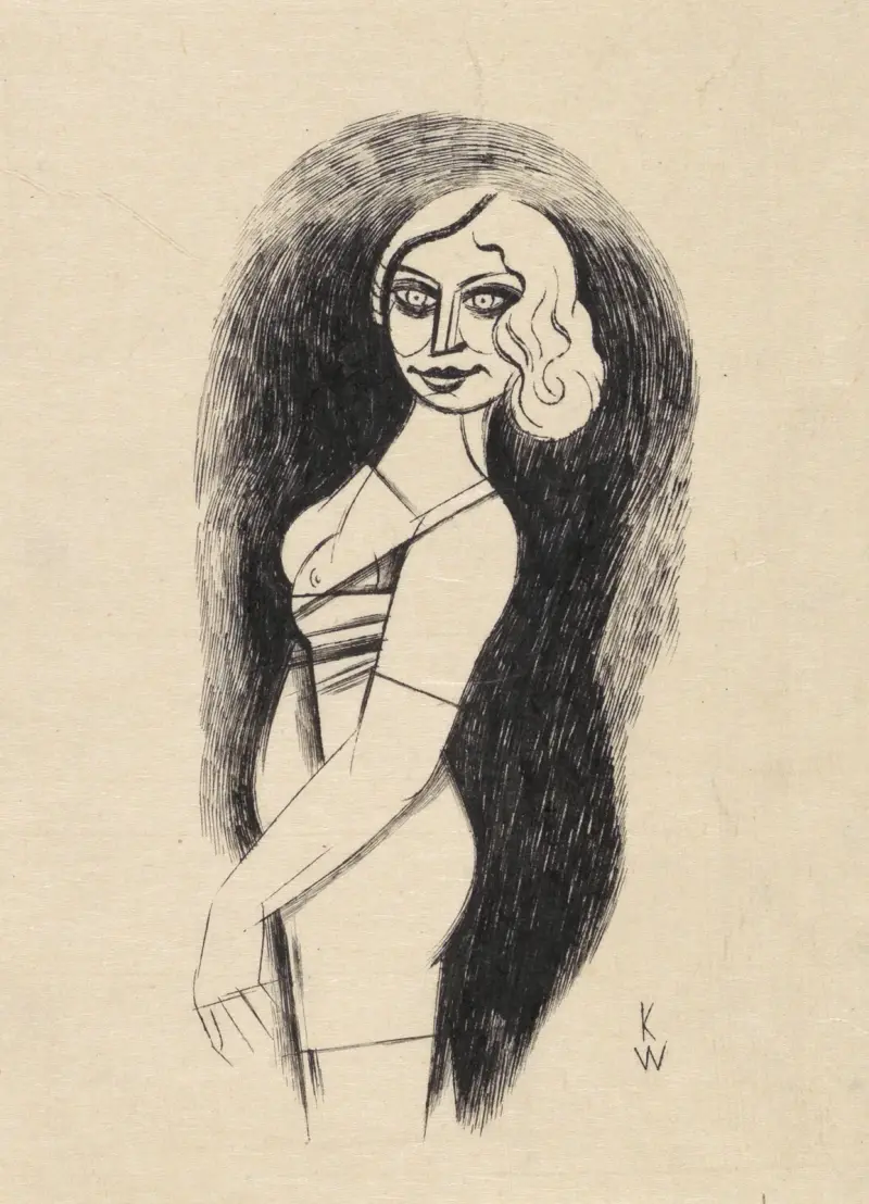 Ohne Titel (Frauenfigur) III av Karl Wiener