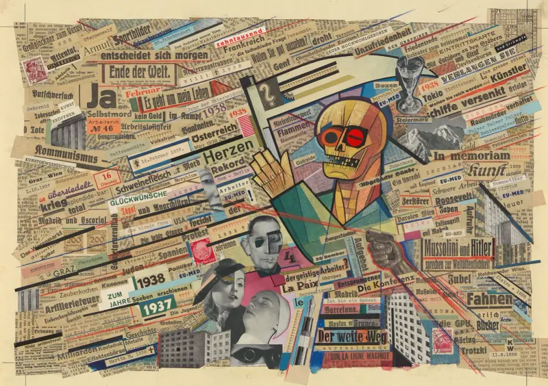 Political collage av Karl Wiener