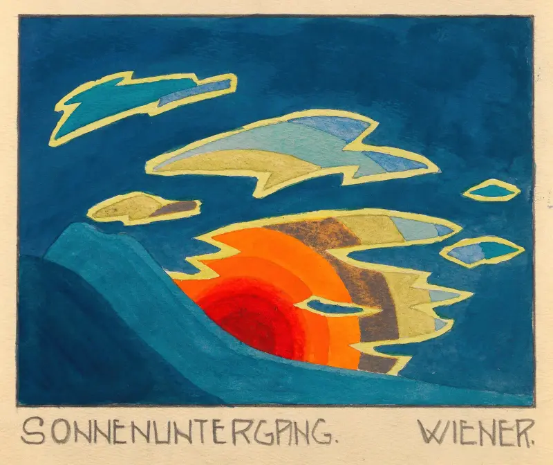 Solnedgång av Karl Wiener