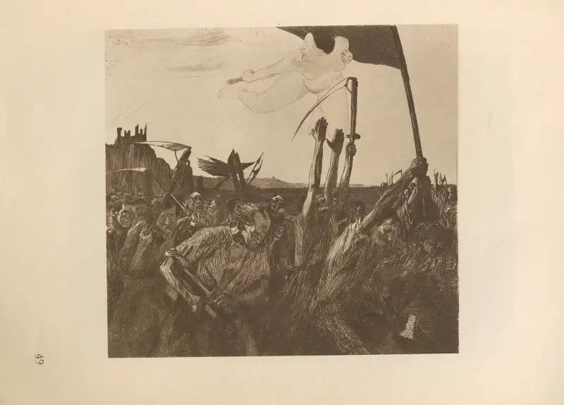 Aufruhr, 1925 von Käthe Kollwitz
