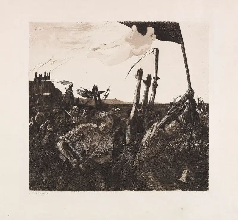 Vzpoura, 1899, Käthe Kollwitz