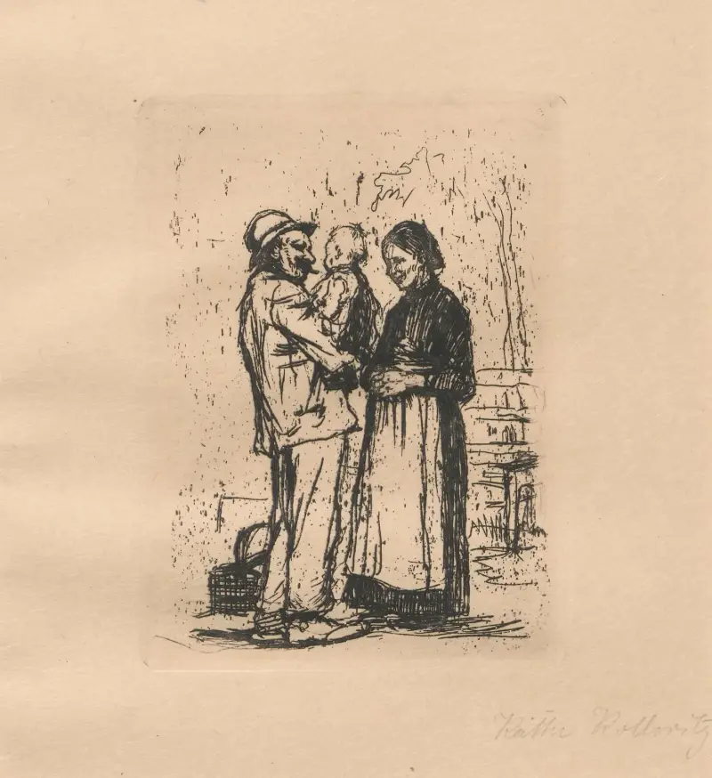Begrüßung, 1892 von Käthe Kollwitz