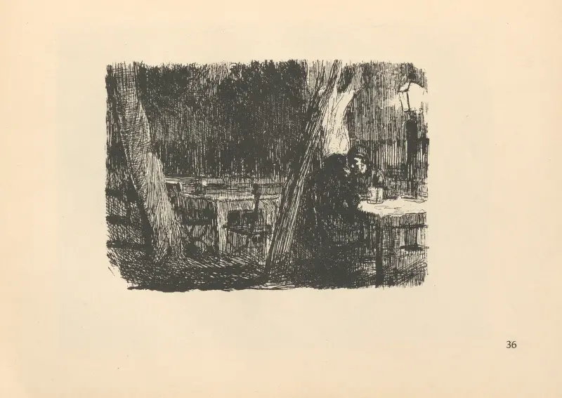 Biergarten von Käthe Kollwitz