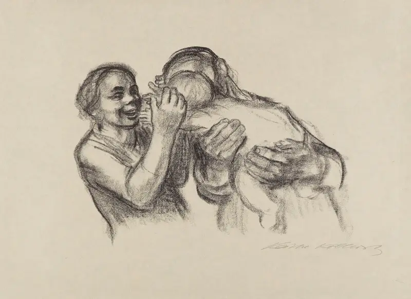 Eltern mit Kind von Käthe Kollwitz