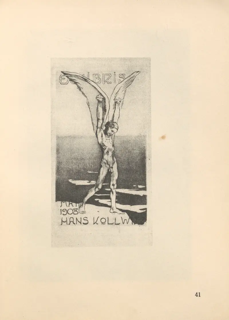 Exlibris des Sohnes Hans av Käthe Kollwitz