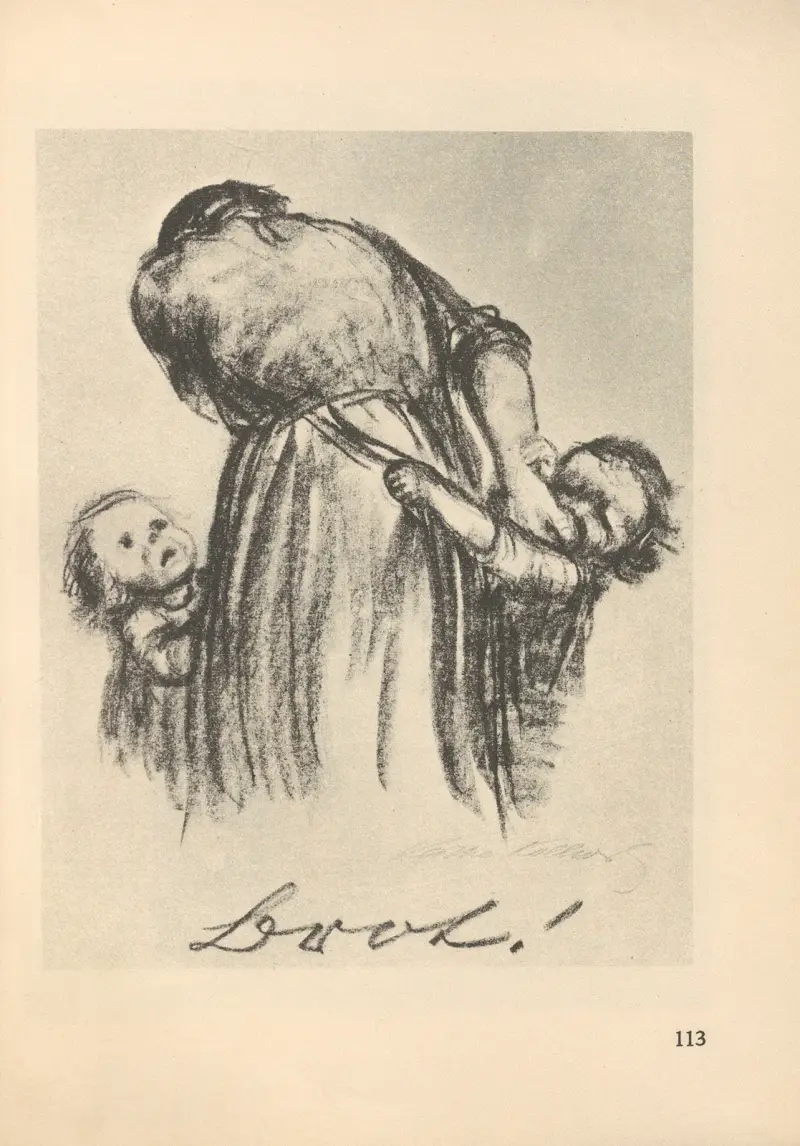 Frauen und Kinder, 1925 – nr 14 av Käthe Kollwitz