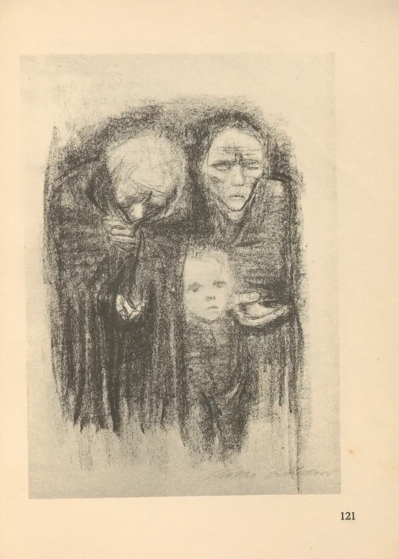 Frauen und Kinder, 1925 – nr 18 av Käthe Kollwitz