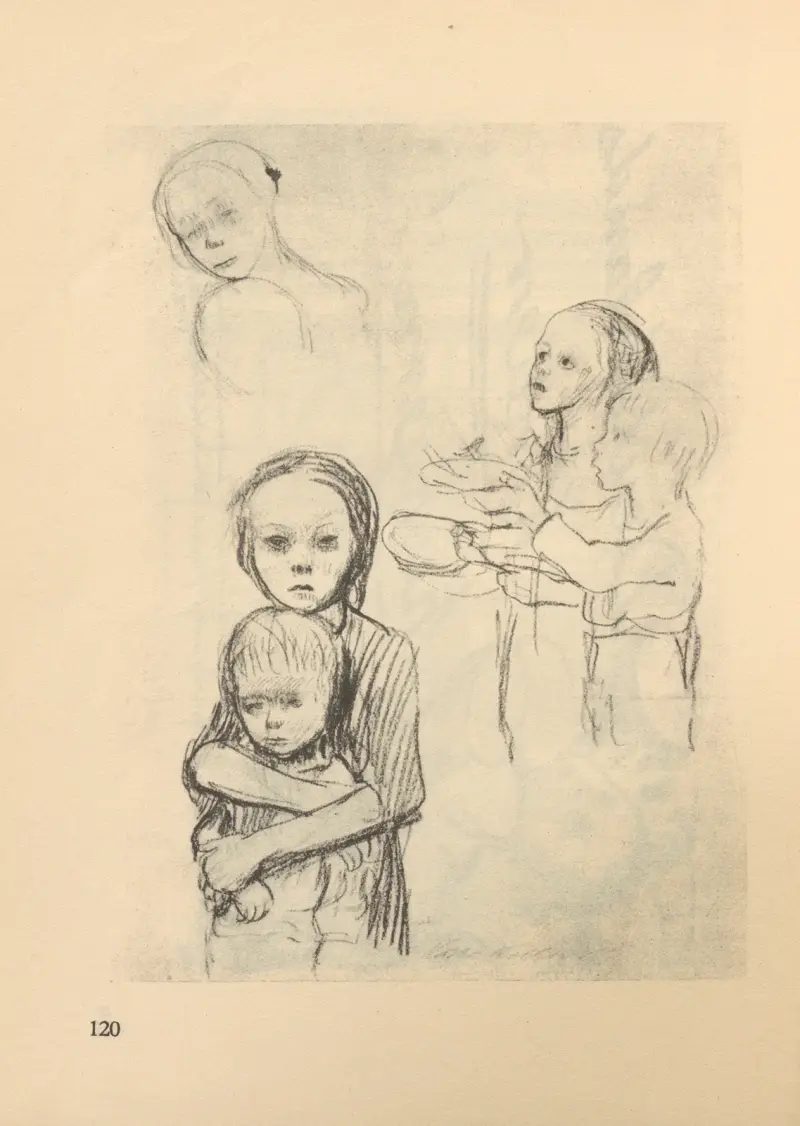 Frauen und Kinder, 1925 – nr 9 av Käthe Kollwitz