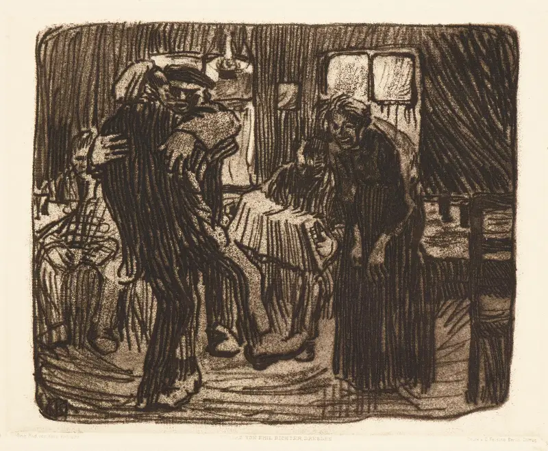 Hamburger Kneipe von Käthe Kollwitz