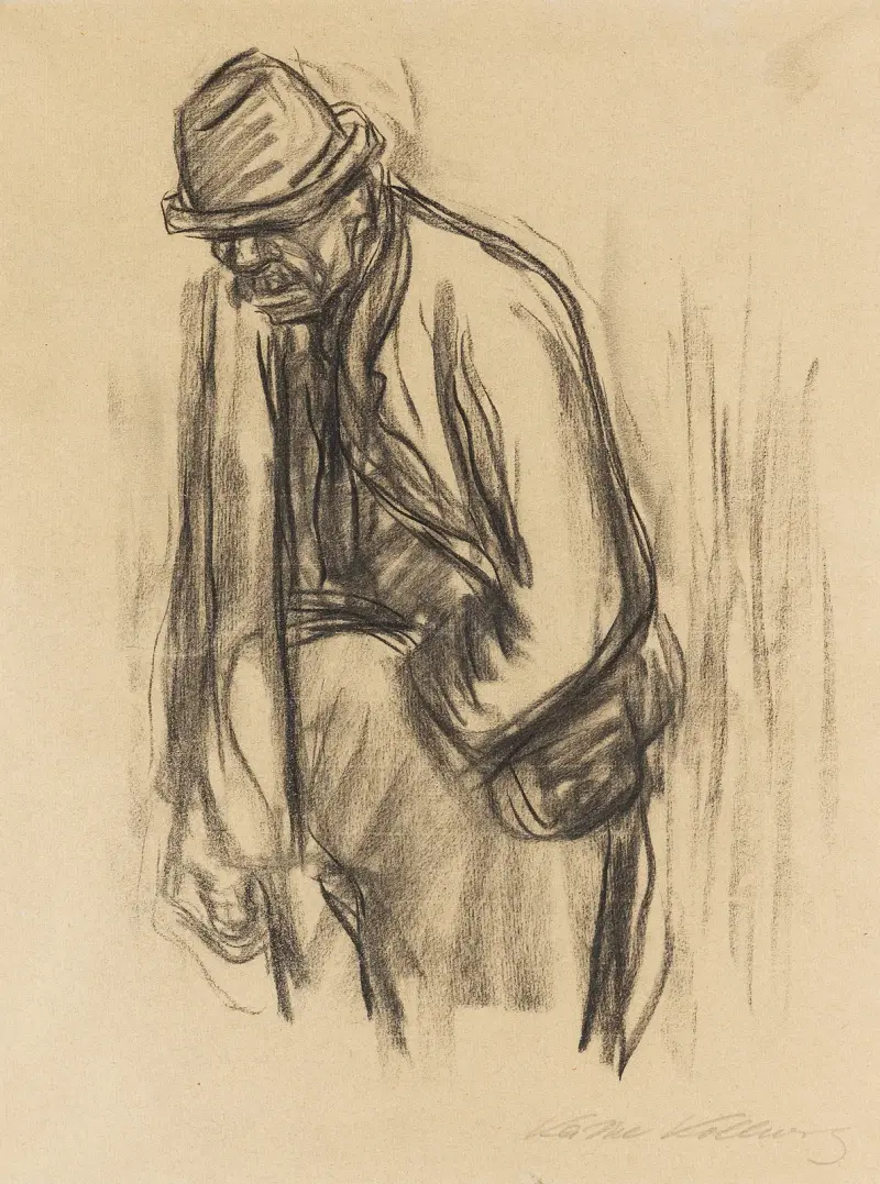 Mann mit Hut von Käthe Kollwitz
