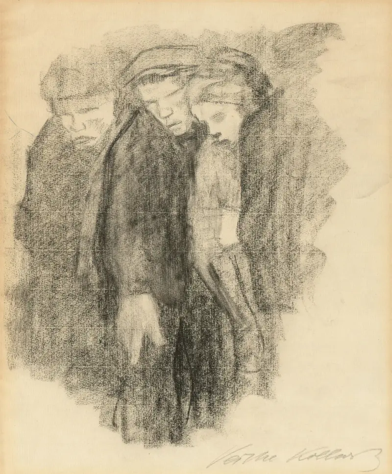 Cmentarz marcowy, 1913, Käthe Kollwitz