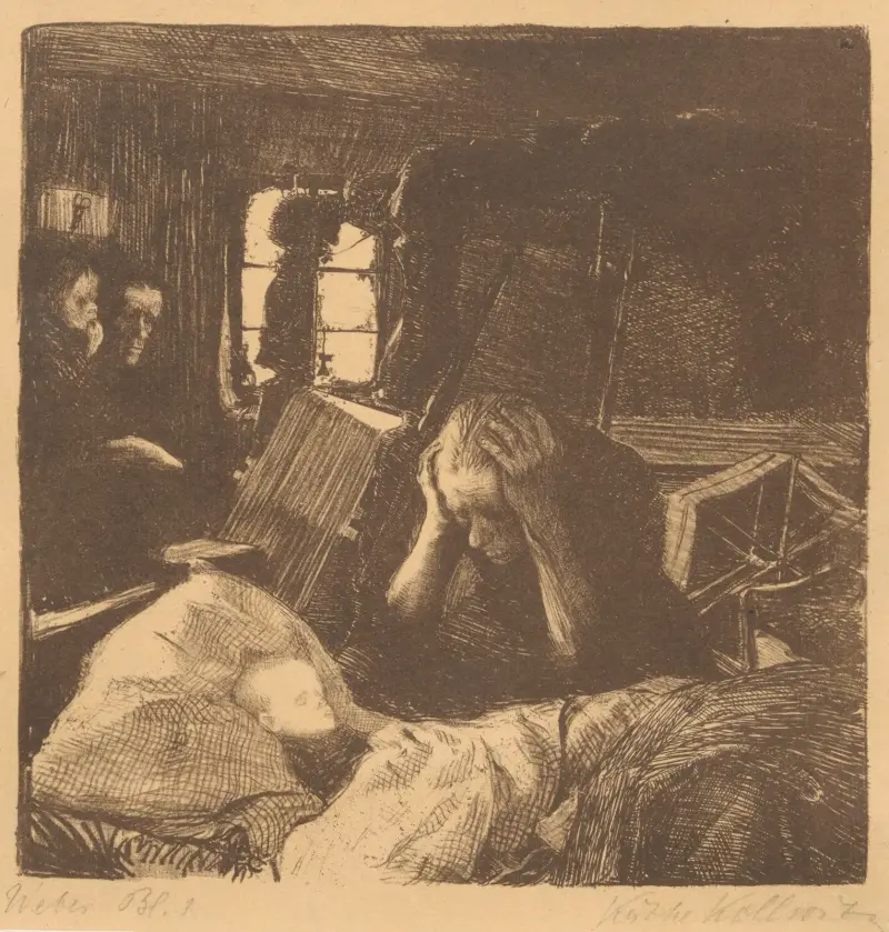Nouze; Bída, Käthe Kollwitz