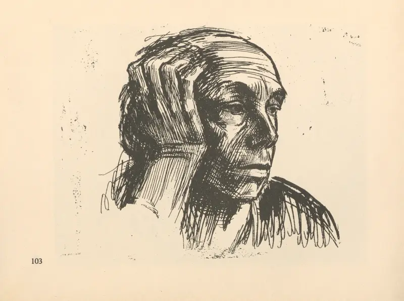 Selbstbildnis, 1925 – Nr. 4 von Käthe Kollwitz