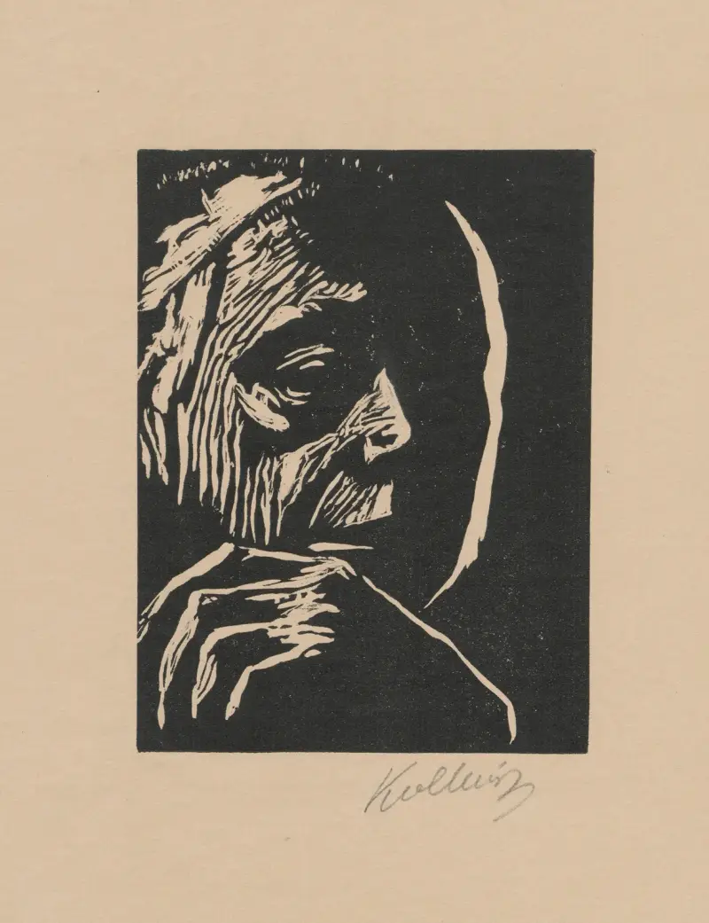 Autoportrét, 1922, Käthe Kollwitz