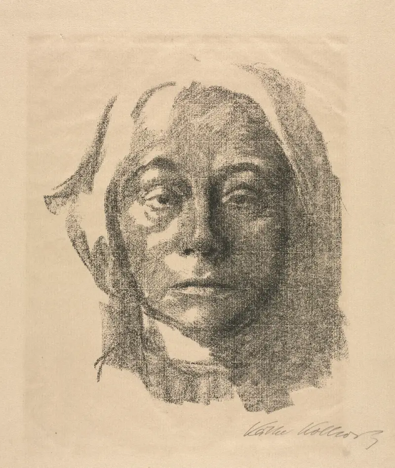 Autoportrét, 1915, Käthe Kollwitz