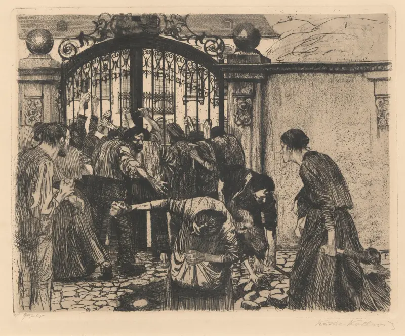 Bouře, Käthe Kollwitz
