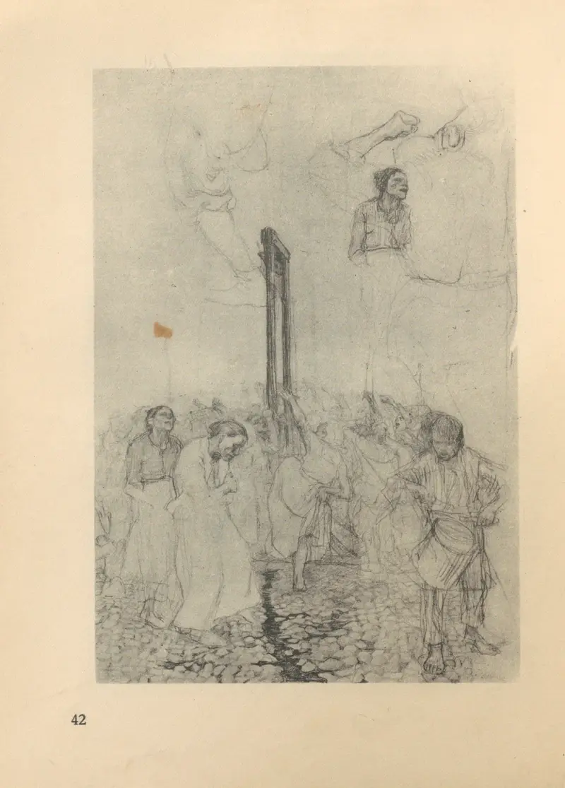 Tanz um die Guillotine, 1925 – nr 2 av Käthe Kollwitz