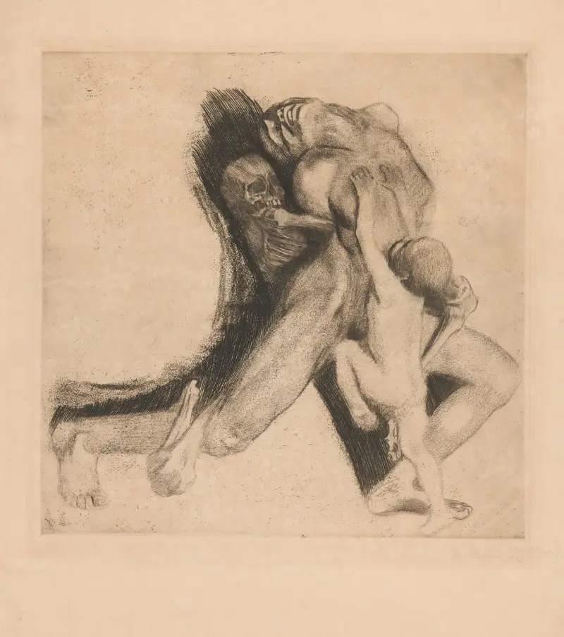 Tod und Frau av Käthe Kollwitz