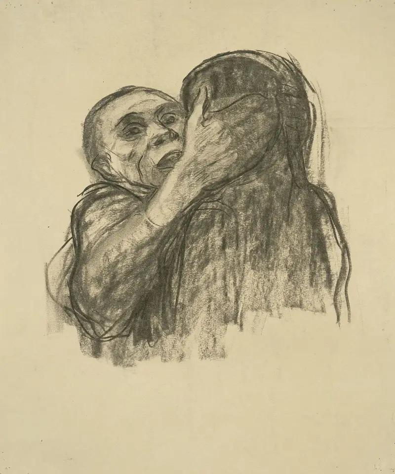 Tod wird als Freund erkannt von Käthe Kollwitz