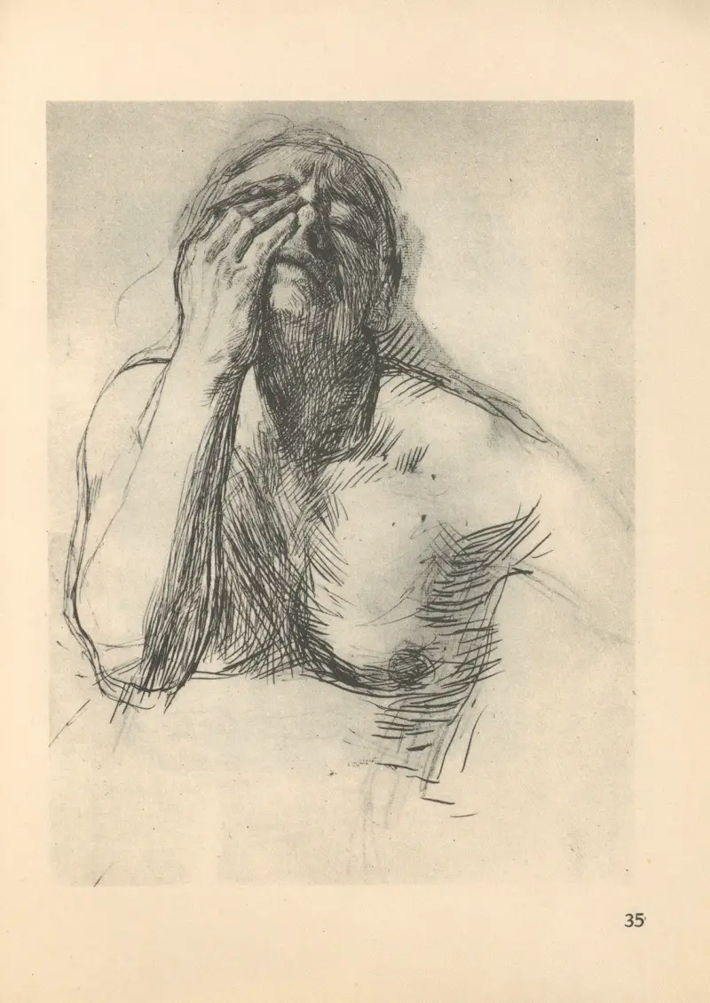 Zertretene, 1925 – Nr. 3 von Käthe Kollwitz